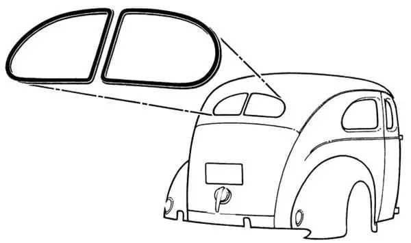 Bob Drake 81A-704220 Classic Weatherstrip Seal Kit – Vinyl Trim Replacement 1
