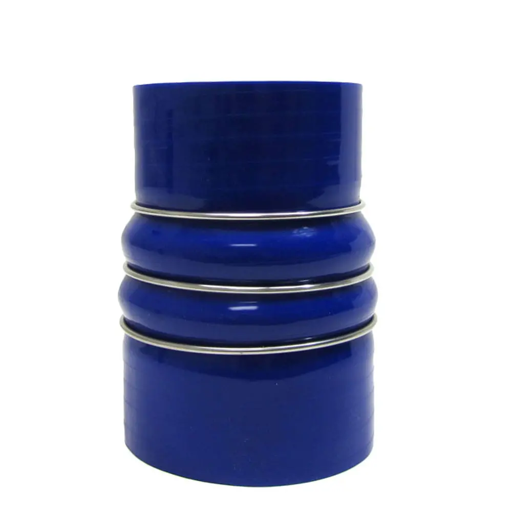 Hps 3-1/2" - 4" (89-102Mm) Id Blue 4Ply Silicone Charge Air Cooler Cac Hose Reducer 6" Length Cold Side 1