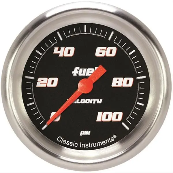 Classic Instruments Vs346Bapf Velocity Series Gauge – Black Face, White Needle, Led Backlight 1