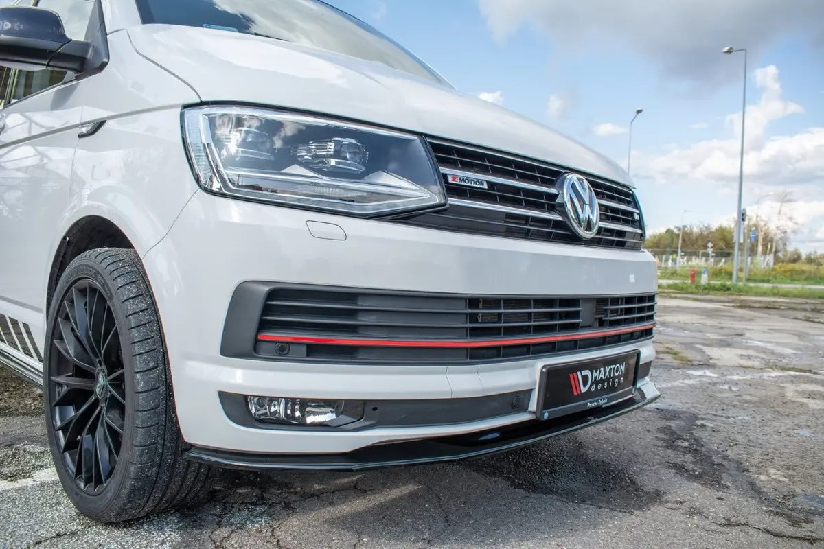 Maxton Cup Spoilerlippe Front Ansatz V.2 Für Volkswagen T6 1