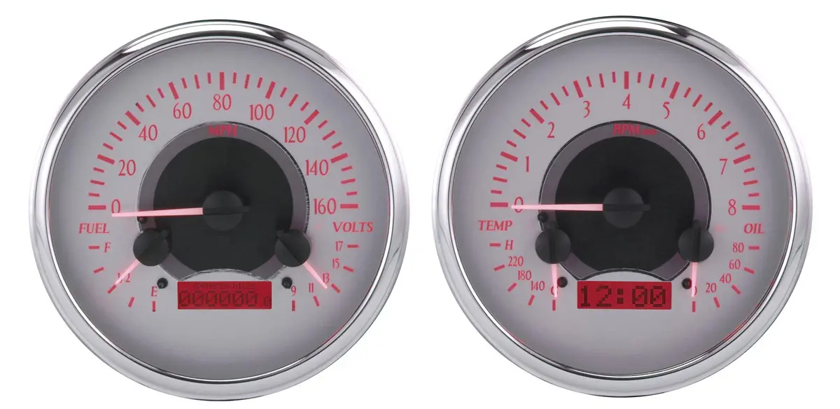 Dakota Digital Vhx-54C-Pu-S-R Analog Gauge Cluster – Direct-Fit, Classic Style 1