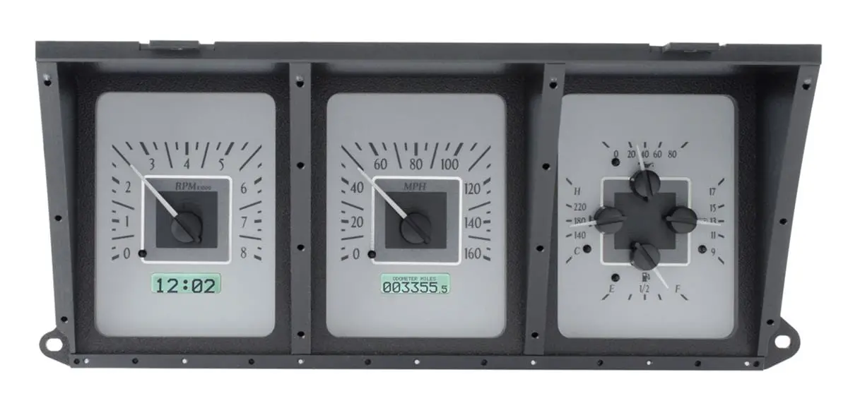 Dakota Digital Vhx-73F-Pu-S-W Direct-Fit Analog Gauge System – White Dial Variant 1