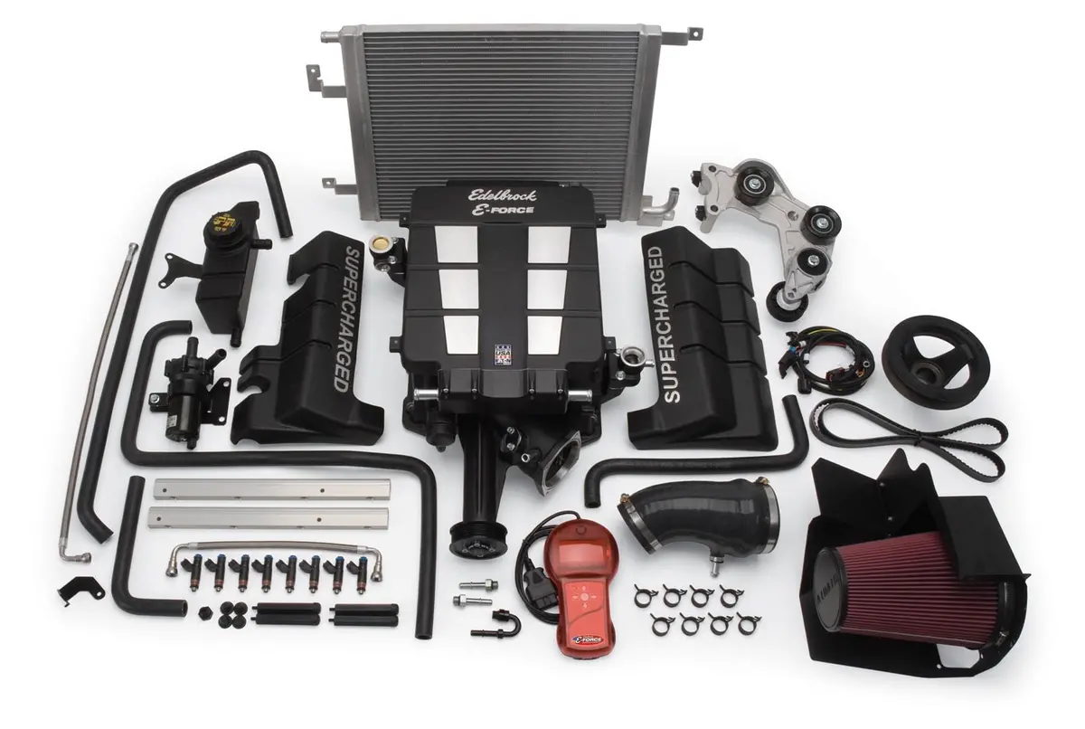 Edelbrock 1532 E-Force Chrysler Stage 1 Supercharger System – Street-Legal Boost Kit 1