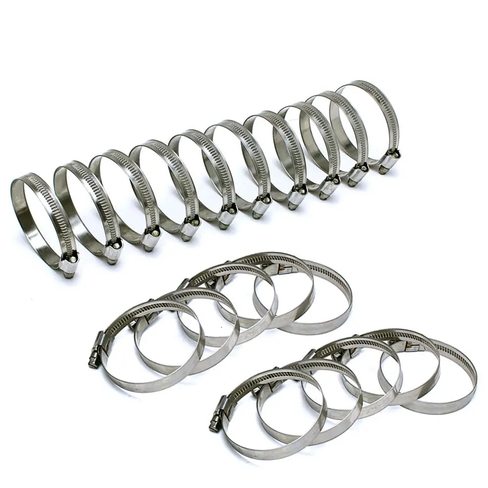 20X Hps Stainless Steel Embossed Hose Clamp Fit Range 7/8" - 1-1/4" (22Mm-32Mm) , Size #12 1