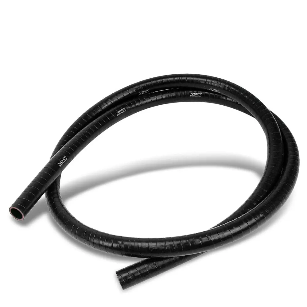 Hps 3/8" (9.5Mm) Fkm Lined Oil Resistant Hose Fkm-6F-038-Blk (6 Feet Length Black 1-Ply Reinforced Polyester Silicone) 1