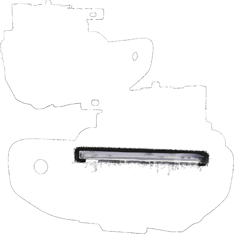 Clear Lens Led Front Bumper Fog Light Lamps+Drl Bar W/Switch For 19-22 Ram 1500 (Dt 5Th) 1