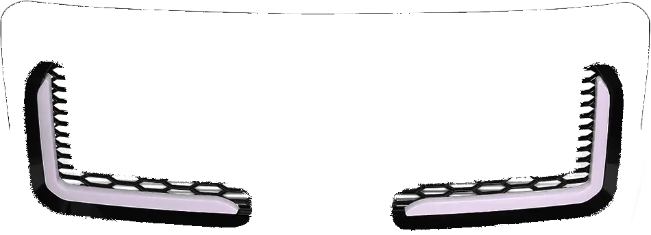 Black Matte Honeycomb Mesh Style Front Grille W/L-Shape Led Bar For 09-14 Ford F-150 1