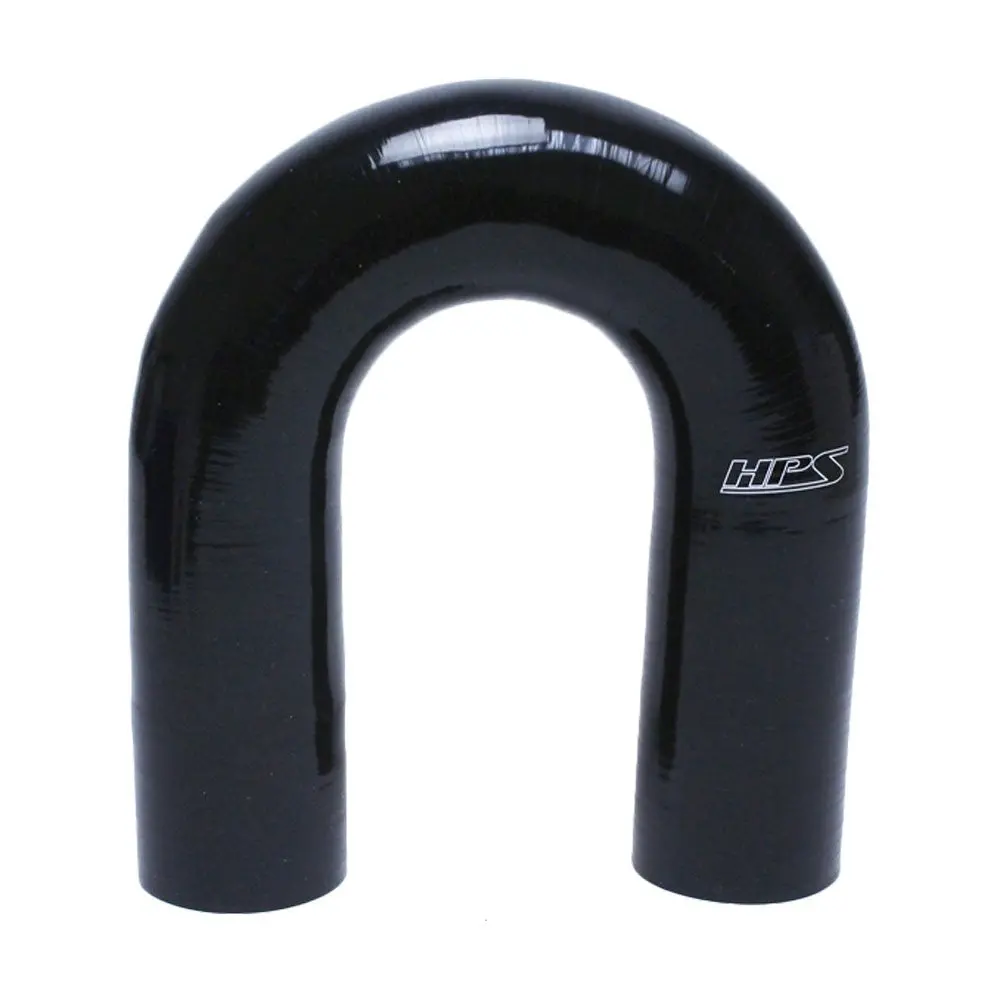 Hps 2" (51Mm) Id 180 Degree Elbow Hose Coupler 4-Ply High Temp Silicone Black 4-1/2" Leg Length 1