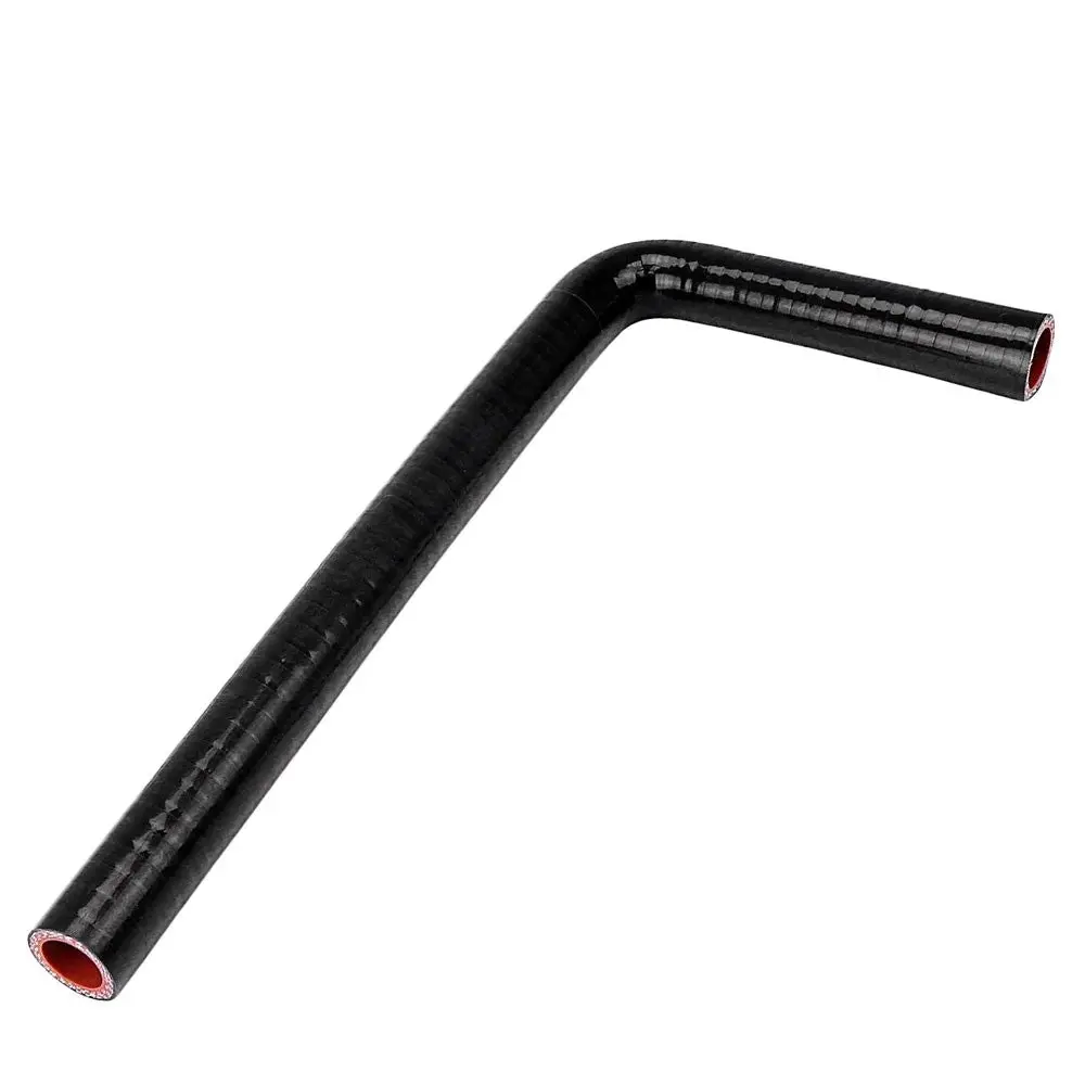Hps 5/8" (16Mm) Id 90 Degree Elbow Hose Coupler 4-Ply High Temp Silicone Black 4" And 6" Length 1