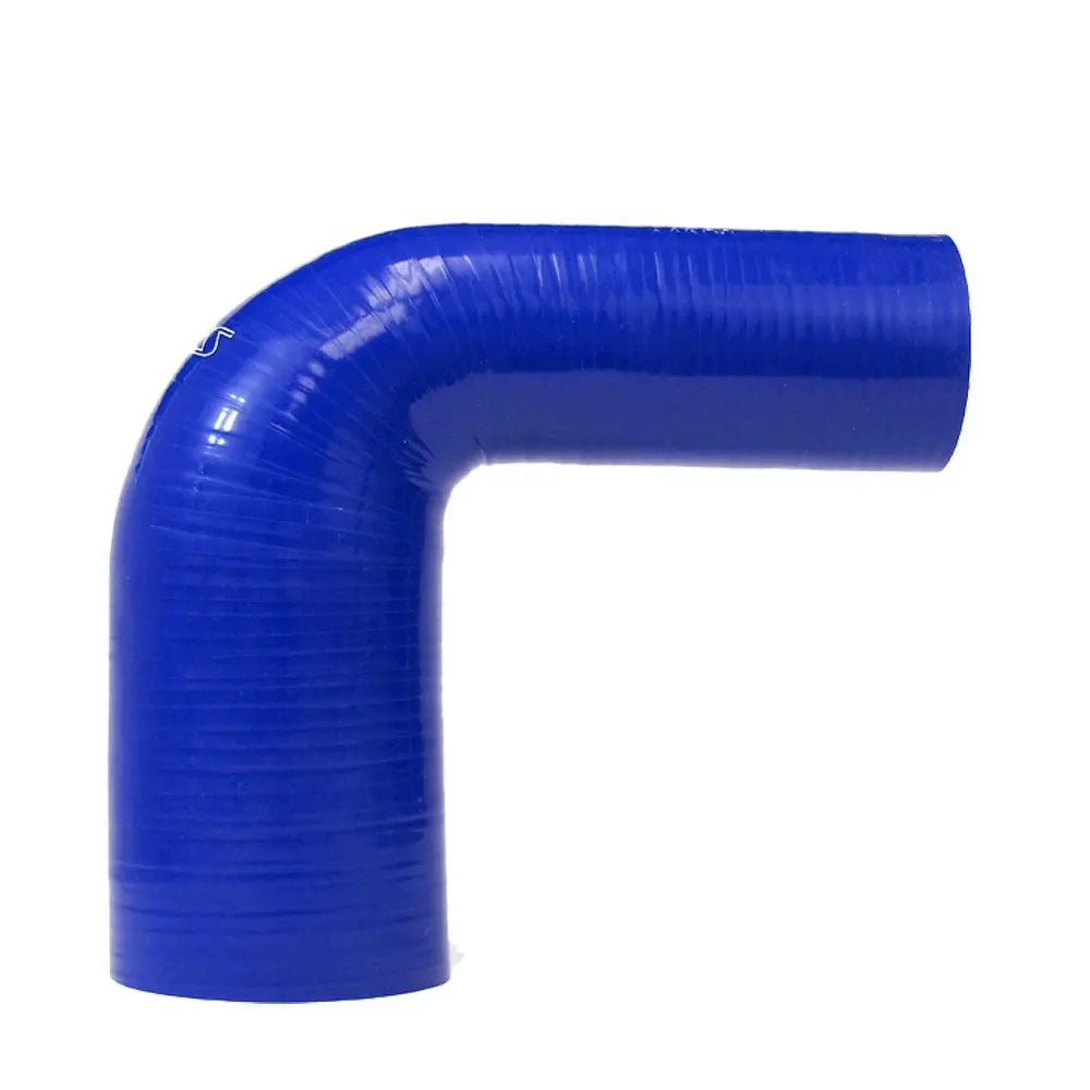 Hps 1-3/8" - 2" (35Mm - 51Mm) Id 90 Degree Elbow Hose Reducer 4-Ply High Temp Silicone Blue 5" Leg Length 1