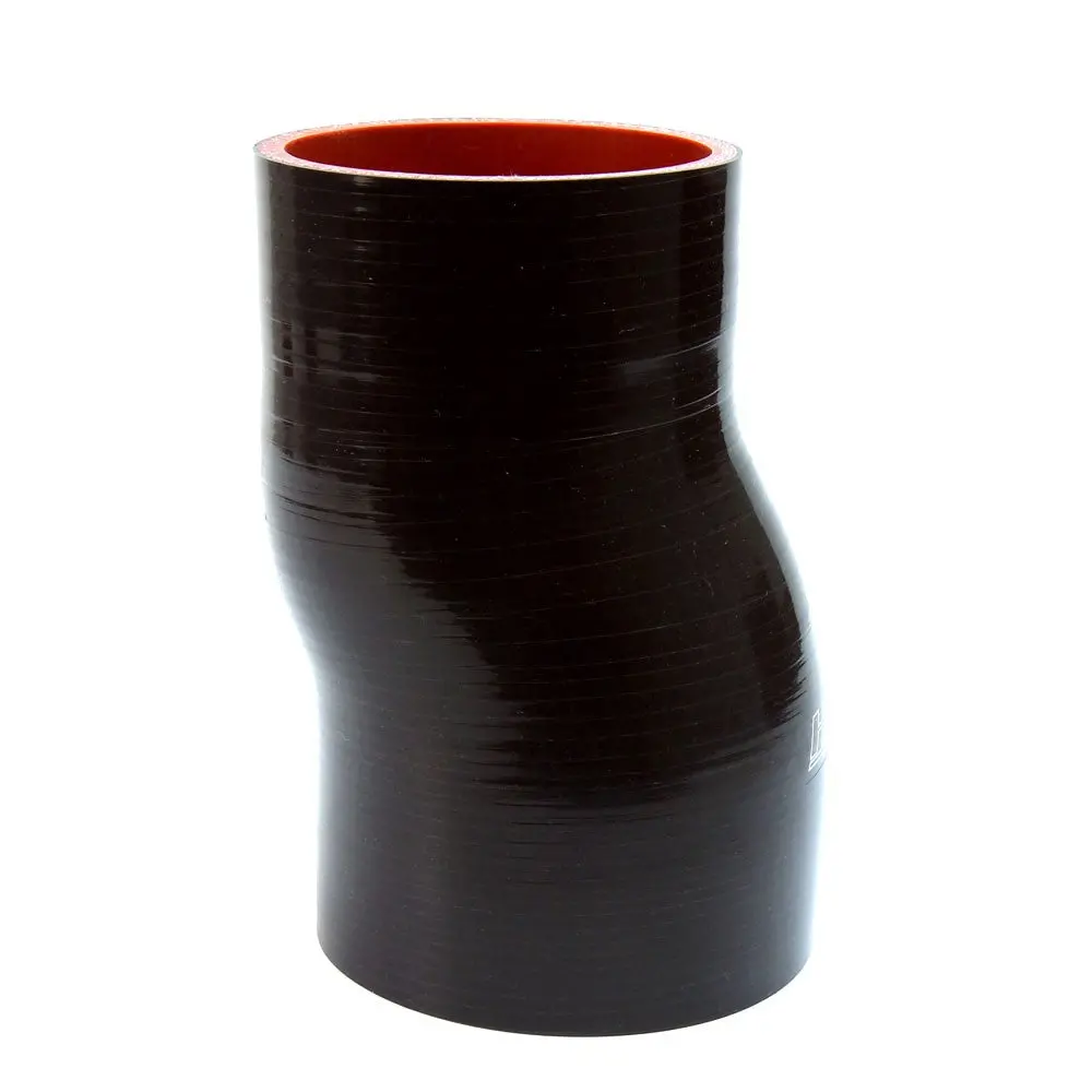 Hps 2" (51Mm) Id 1/2" Offset Straight Coupler Hose 4-Ply High Temp Silicone Black 6" Length 1