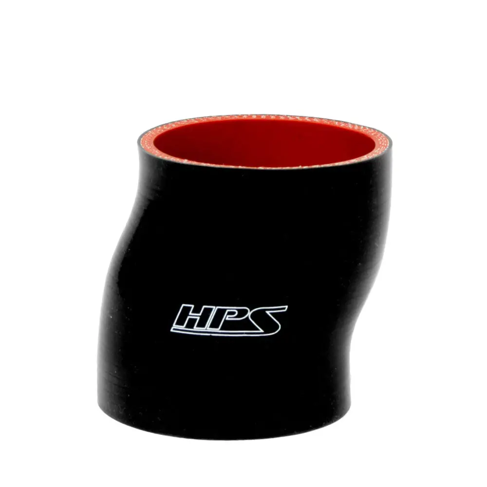Hps 3.25" (83Mm) Id 1/2" Offset Straight Coupler Hose 4-Ply High Temp Silicone Black 4" Length 1