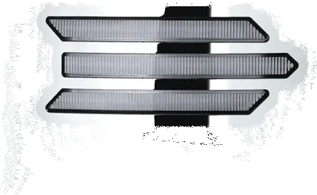 Chrome 24V [Sequential 3-Strip Led Turn Signal] (2Pc Small) Manual Side View Mirror Assembly For 05-21 Hino 1