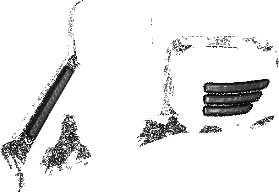 Black [12V Sequential Chasing 3-Strip Led Turn Signals] Side View Mirror For 18+ International Harvester Hv Lt Mv Rh 1