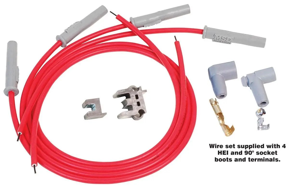 Msd Super Conductor Spark Plug Wire Set – Low-Resistance Performance Leads (31159) 1