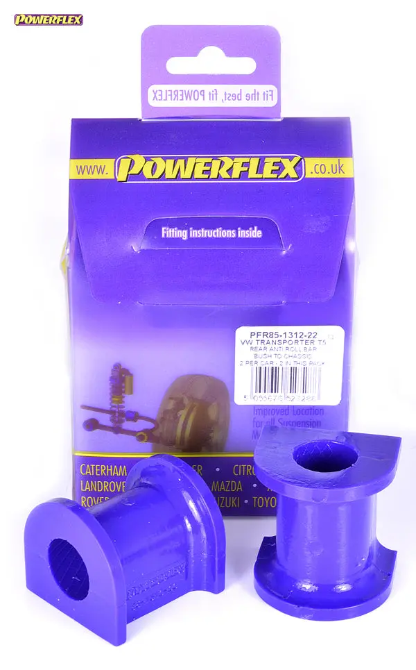 Powerflex Pfr85-1312-22 Rear Anti Roll Bar Bush To Chassis 22Mm 22Mm 1