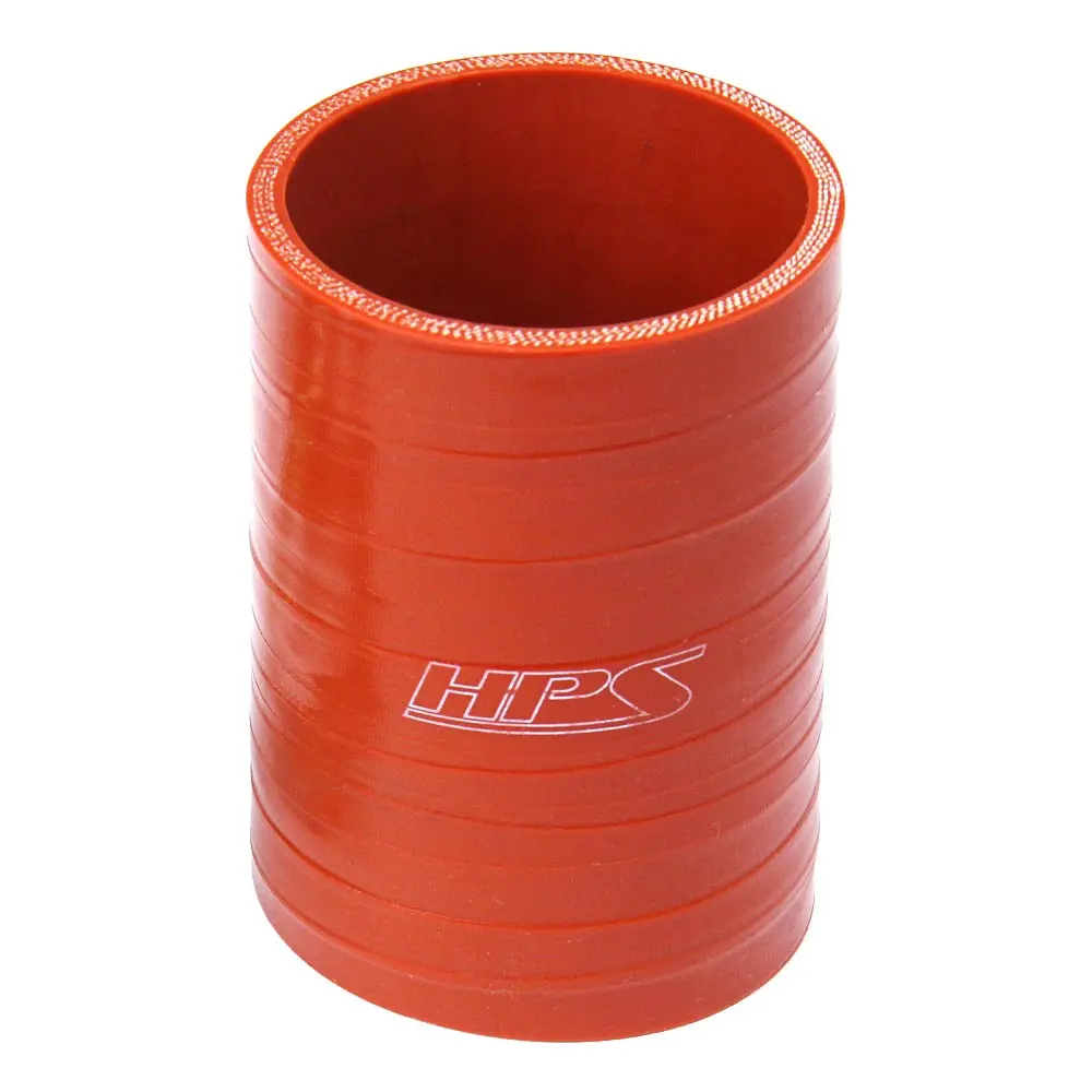 Hps 2-1/2" (63Mm) Id Straight Coupler Hose 4-Ply Aramid High Temp 500F Silicone Orange 4" Length 1