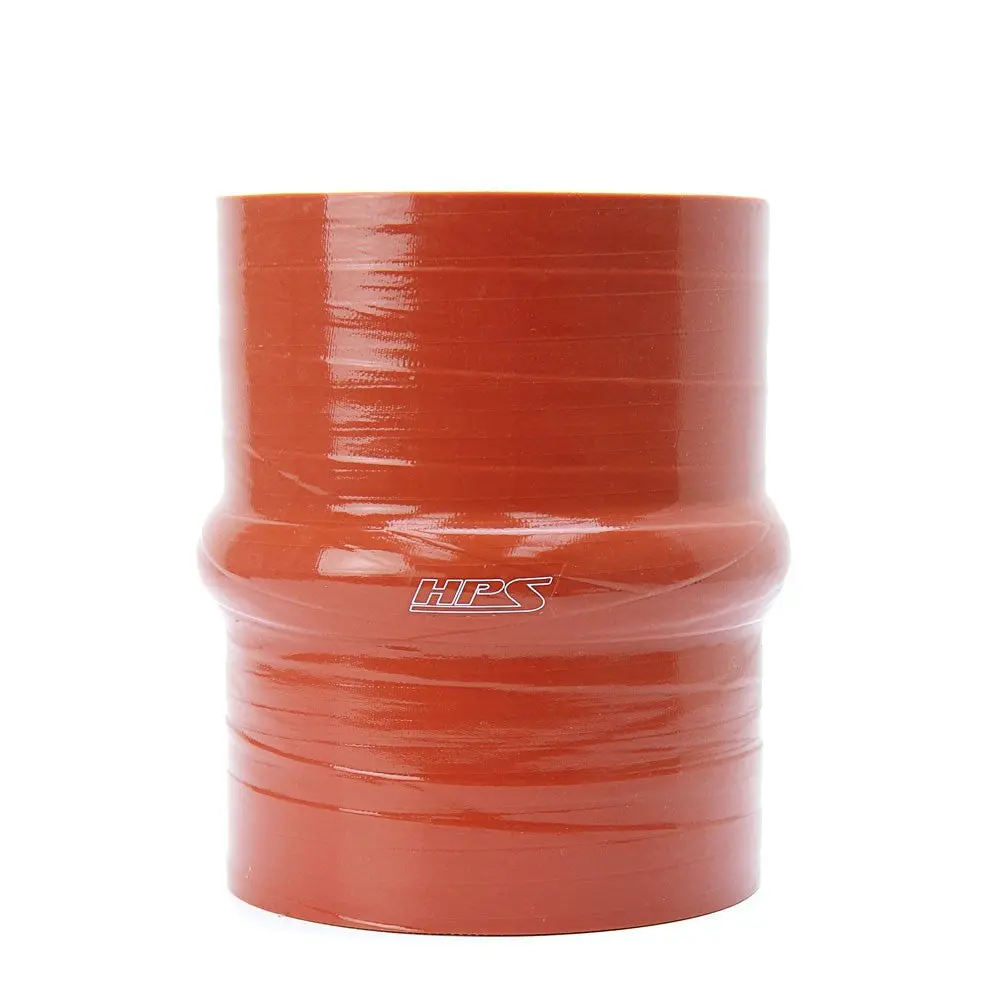 Hps 3-1/2" (89Mm) Id Hump Couple Hose 4-Ply Aramid High Temp 500F Silicone Orange 4" Length 1