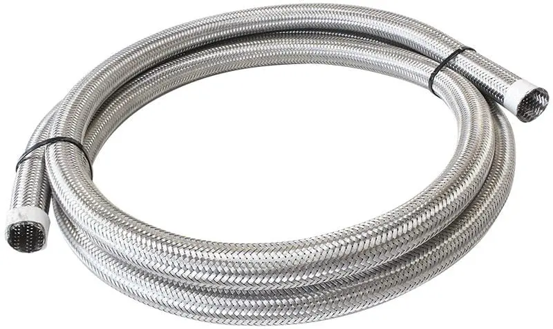 Af111-014-2M Stainless Steel Braided Hose – 9/16" Id, 2-Meter Length 1