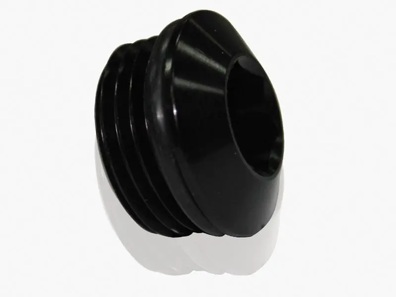 Slimline -12 An Orb Port Plug – Black Anodized Sealing Cap 1