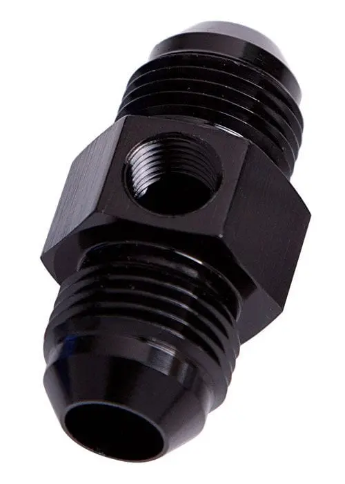 Straight Male Flare Union Fitting – -8 An With 1/8" Npt Port (Af141-08Blk) 1