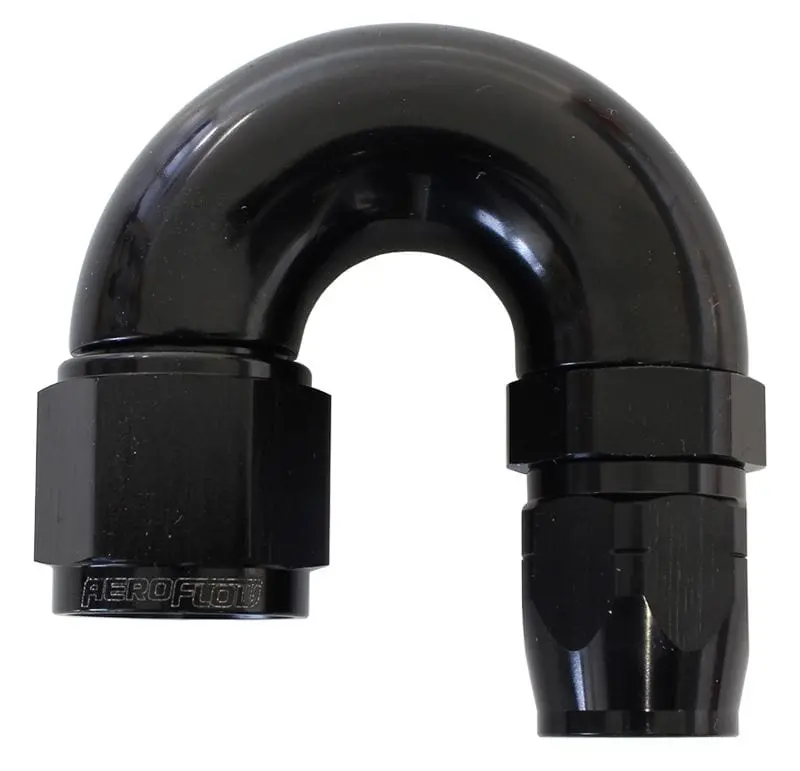 550 Series One-Piece Stepped Swivel Hose End – -10An To -8 Hose (180°) 1