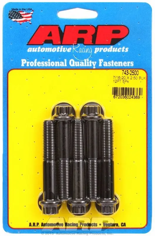 Ar743-2500 Bolt Pack – Five-Piece 12-Point Black Oxide Hardware Kit 1