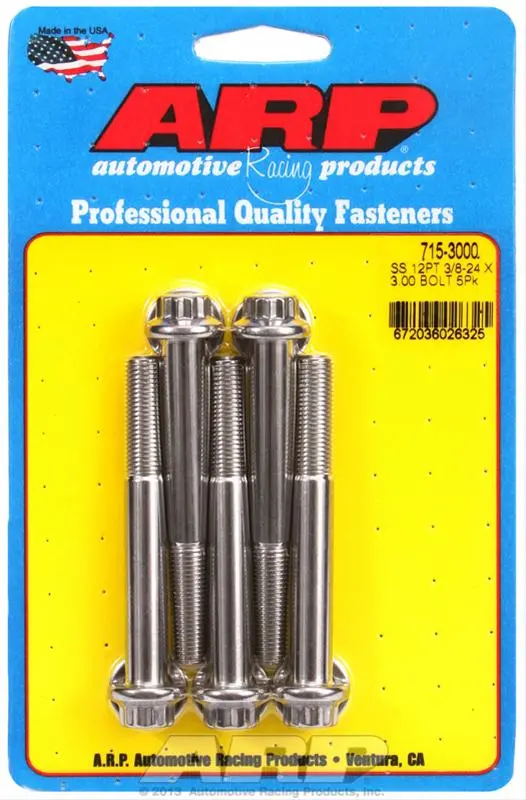 Arp Stainless Steel High-Strength Engine Bolts – Kit 715-3000 1