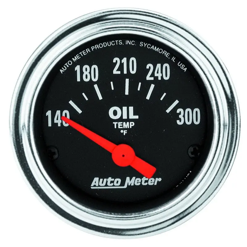 Chrome-Finished Traditional Oil Temperature Gauge – Au2543 1