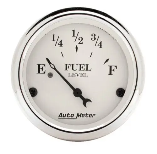 Old Tyme Au1606 White Series Analog Fuel Level Gauge 1