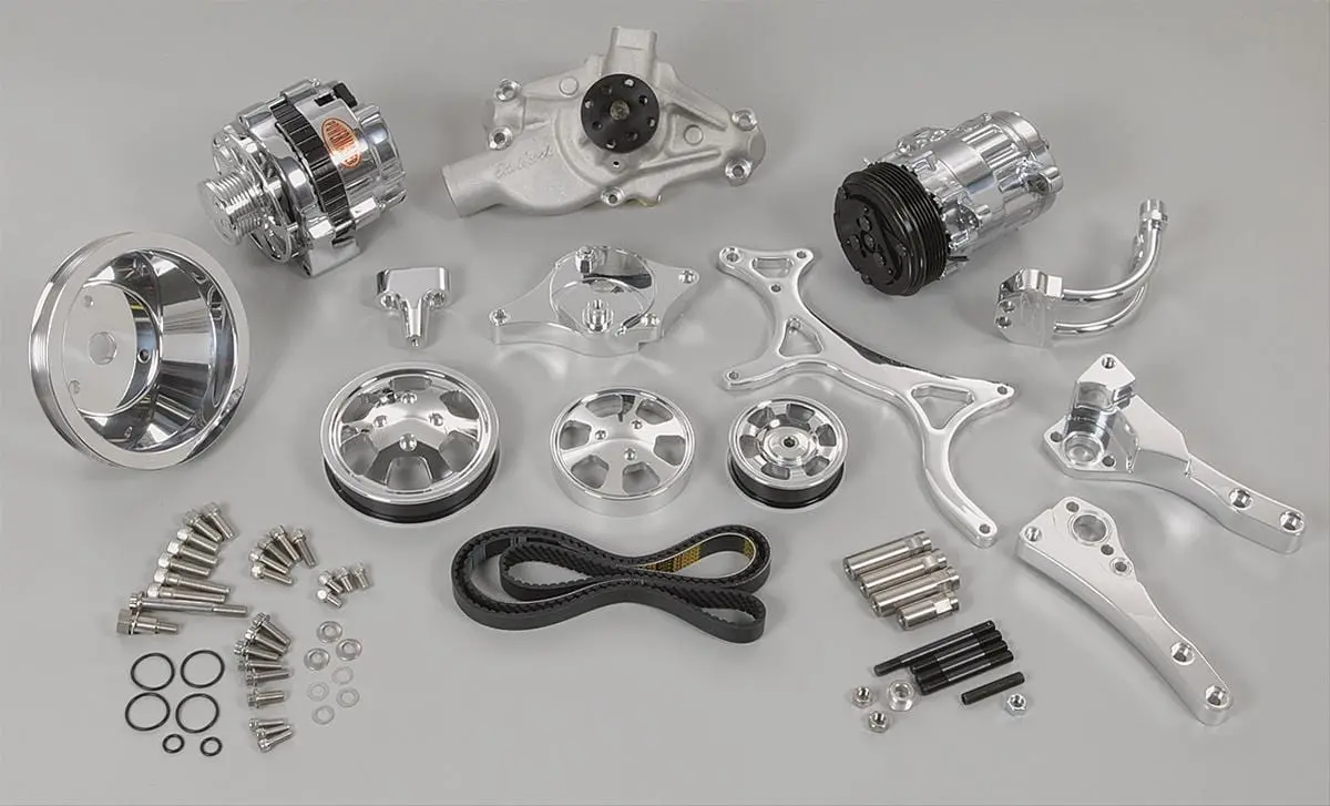 Billet Specialties Tru Trac Serpentine Drive Kit With Air Conditioning Compatibility 1