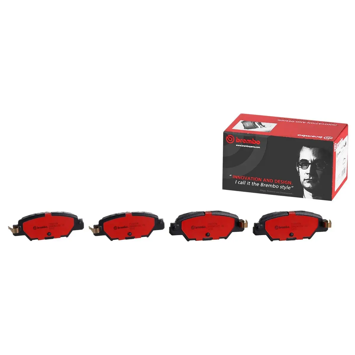 Brembo Nao Ceramic Brake Pads – Quiet, Low-Dust Performance Friction Material, P49053N 1