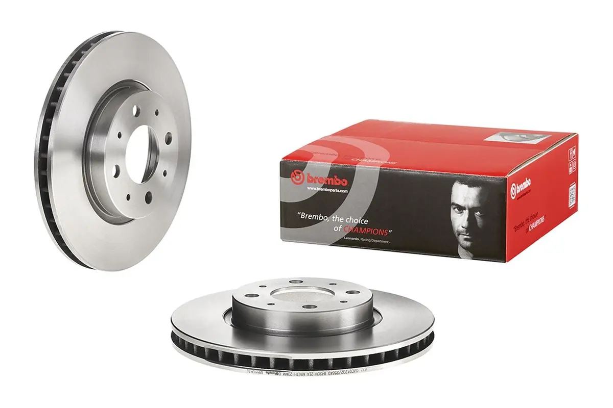 Brembo 09.5568.10 Uv-Coated Premium Brake Rotors For Enhanced Corrosion Resistance 1