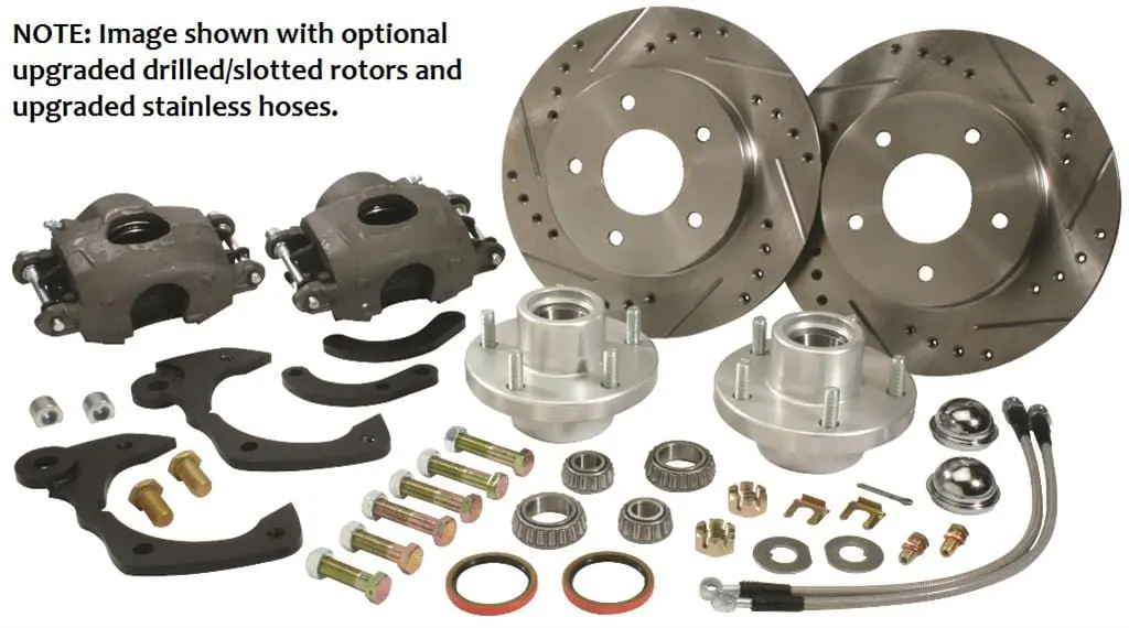 Classic Performance Offset Disc Brake Conversion Kit – Front-Wheel Installation 1
