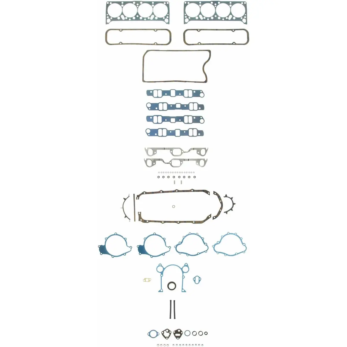 Fel-Pro 260-1025 Complete Engine Gasket Kit For Small-Block V8 Applications 1