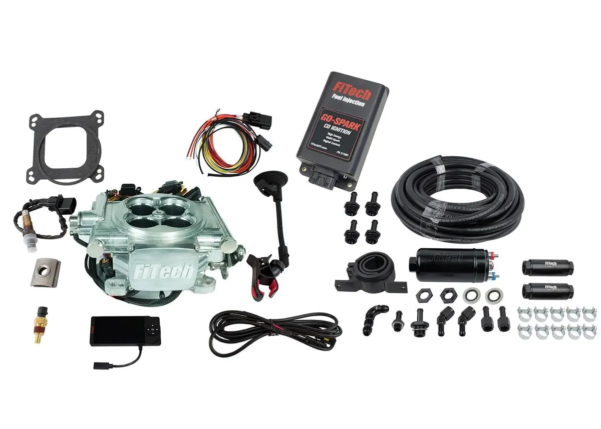 Fitech Go Efi 4 600Hp Self-Tuning Fuel Injection System With Go Spark Cdi 1