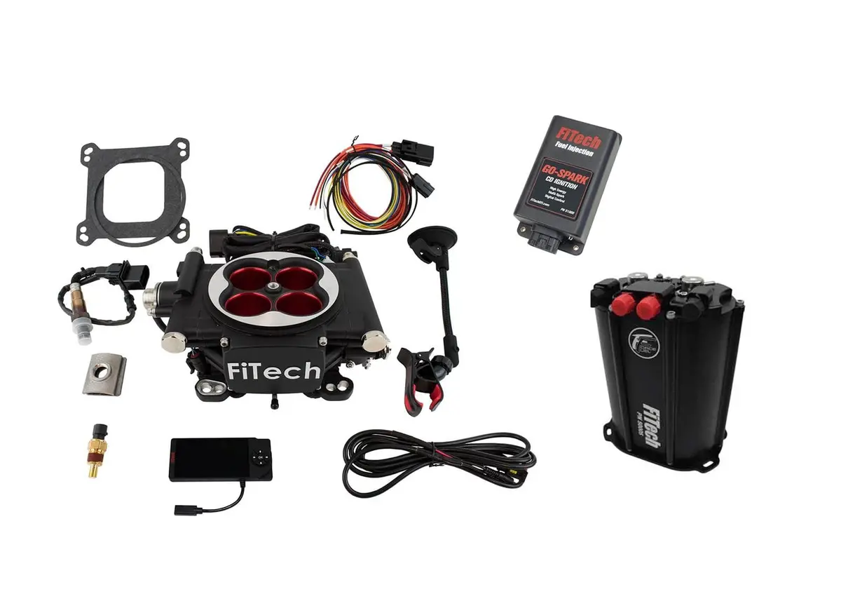 Fitech Go Efi 4 Power Adder: 600 Hp Self-Tuning Fuel Injection Kit With Force Fuel Delivery System (Model 93554) 1