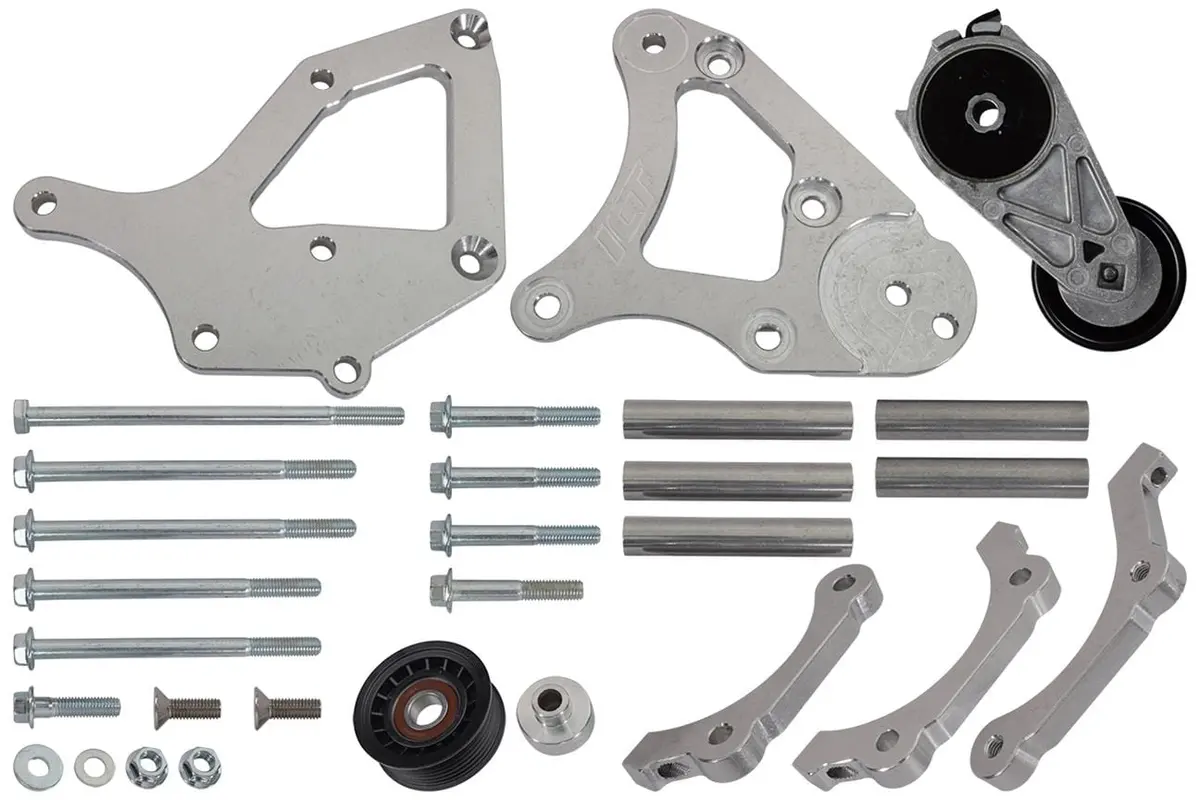 Ict Billet A/C Compressor Bracket – Universal Mount, Model 551940-3 1