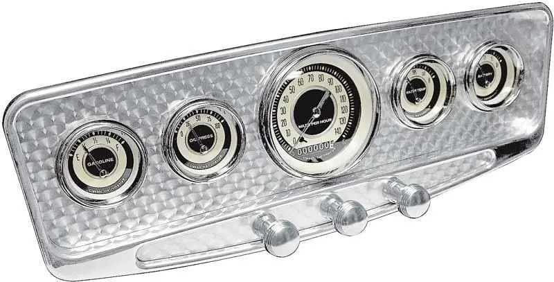 Lk-Bdi-9138 Aluminum 5-Gauge Dash Insert – Universal Mounting Design 1