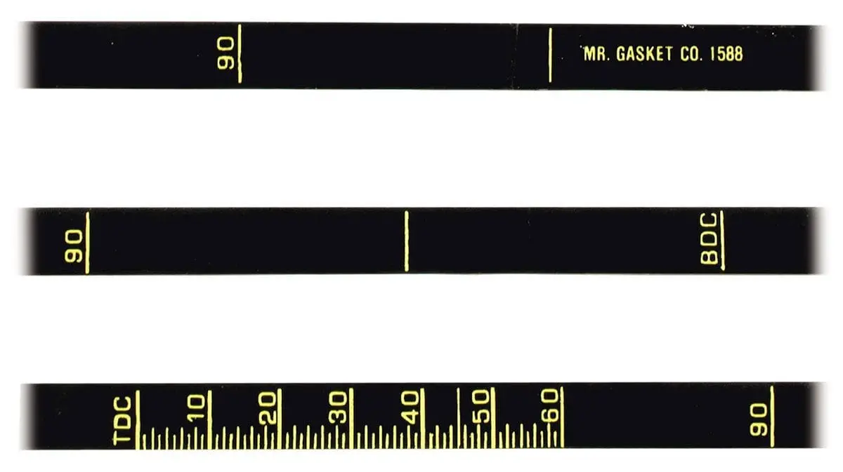 Mr. Gasket Mg1588 Precision 6.75-Inch Timing Tape For Accurate Ignition Setup 1