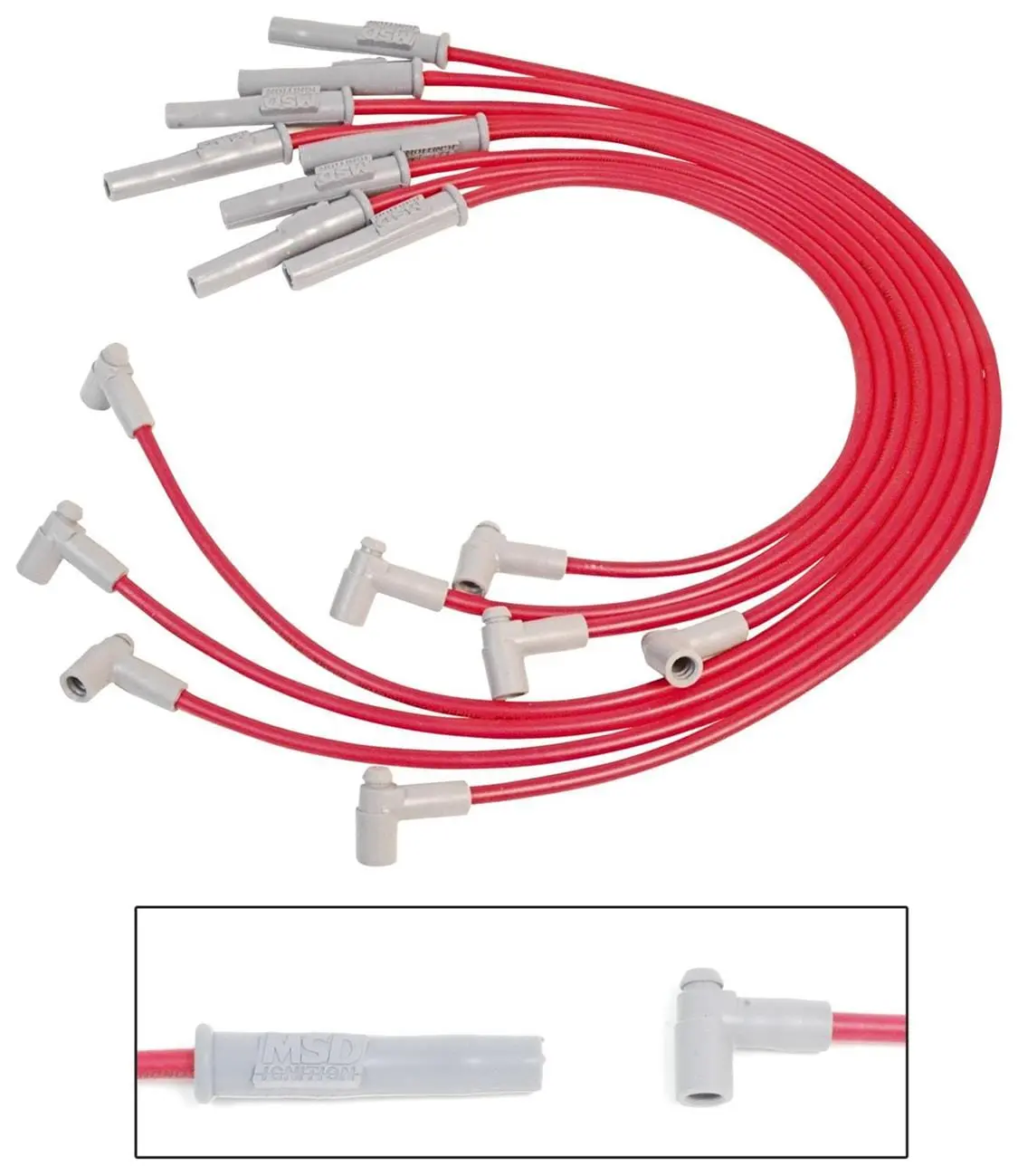 Msd 32239 8.5Mm Super Conductor Spark Plug Wire Set – Low-Resistance, Emi-Resistant 1