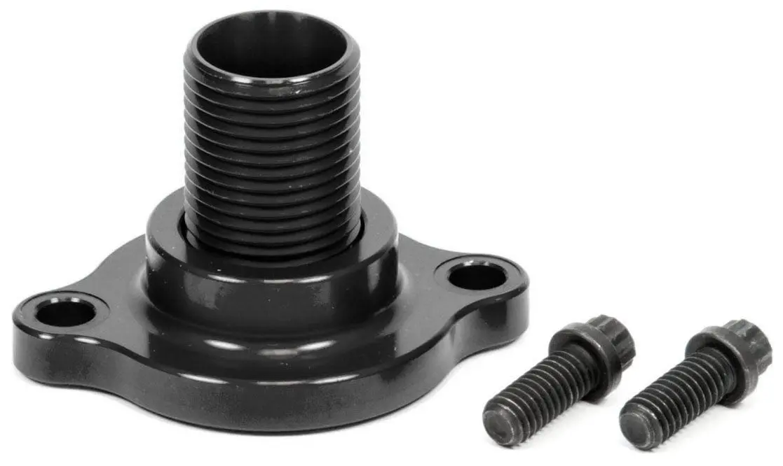 Black Billet Non-Bypass Block Adapter – Converts 5/8"-18 To -6An Port 1