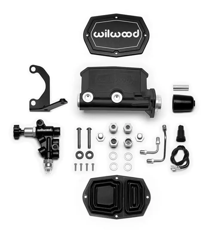 Wilwood 261-14964-Bk Aluminum Tandem Compact Master Cylinder Kit For Dual-Circuit Brake Systems 1