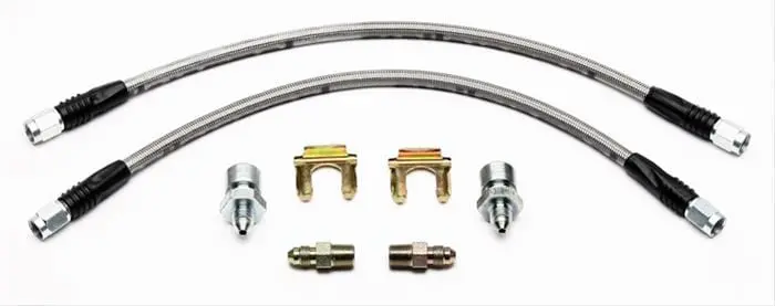 Wilwood Braided Stainless Steel Brake Flex Line Kit – Dot-Compliant 1